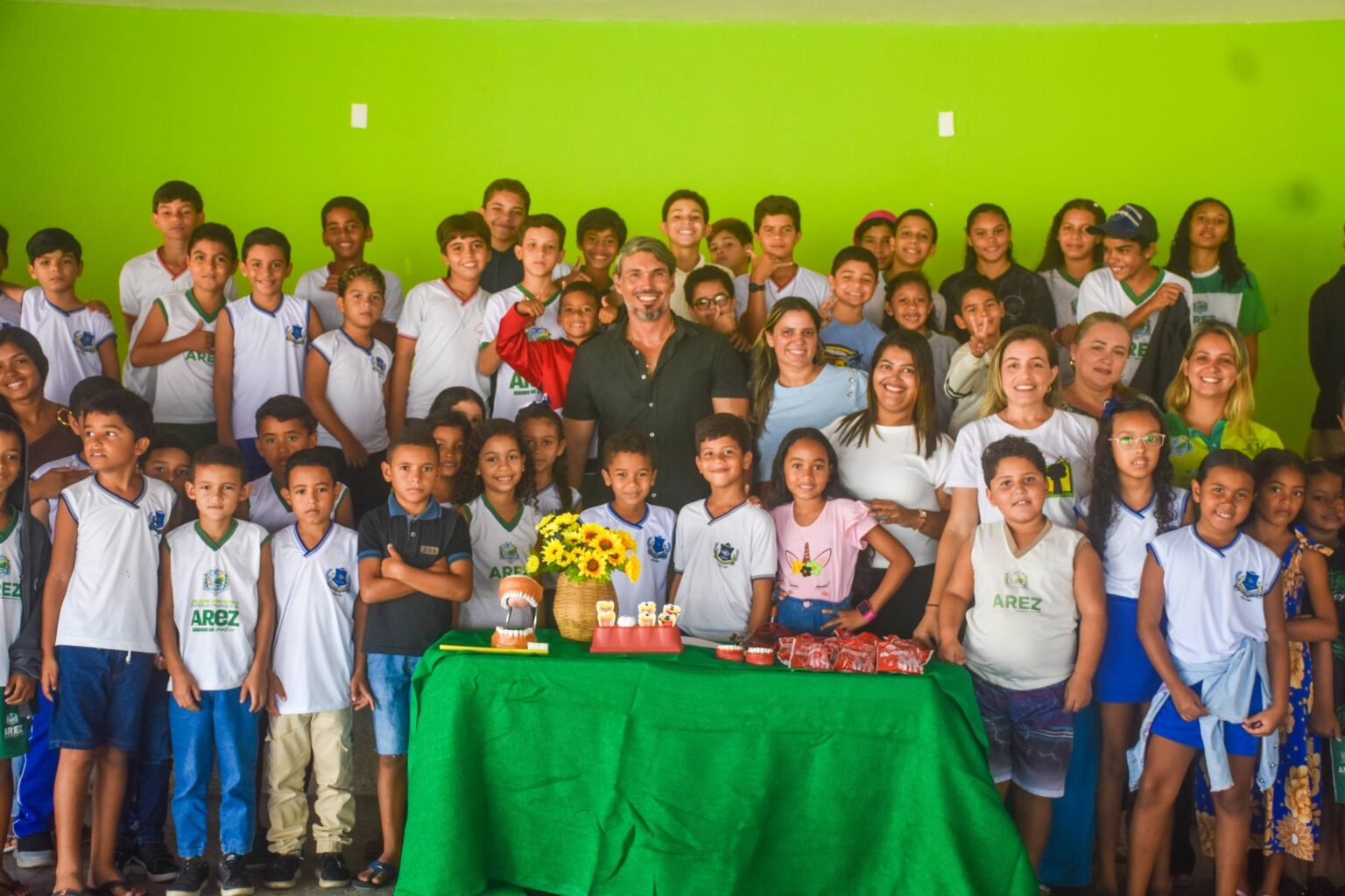 A Prefeitura de Arez, por meio das Secretarias Municipais de Saúde e de Educação, realizou