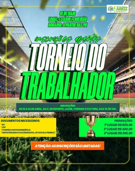 TORNEIO DO DIA DO TRABALHADOR ⚽