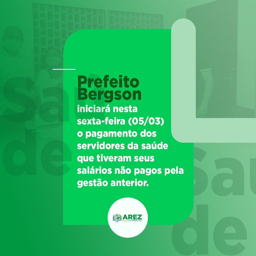 Leia mais sobre o artigo Prefeitura realiza pagamento dos servidores efetivos da saúde que não receberam os proventos do mês de dezembro de 2020.