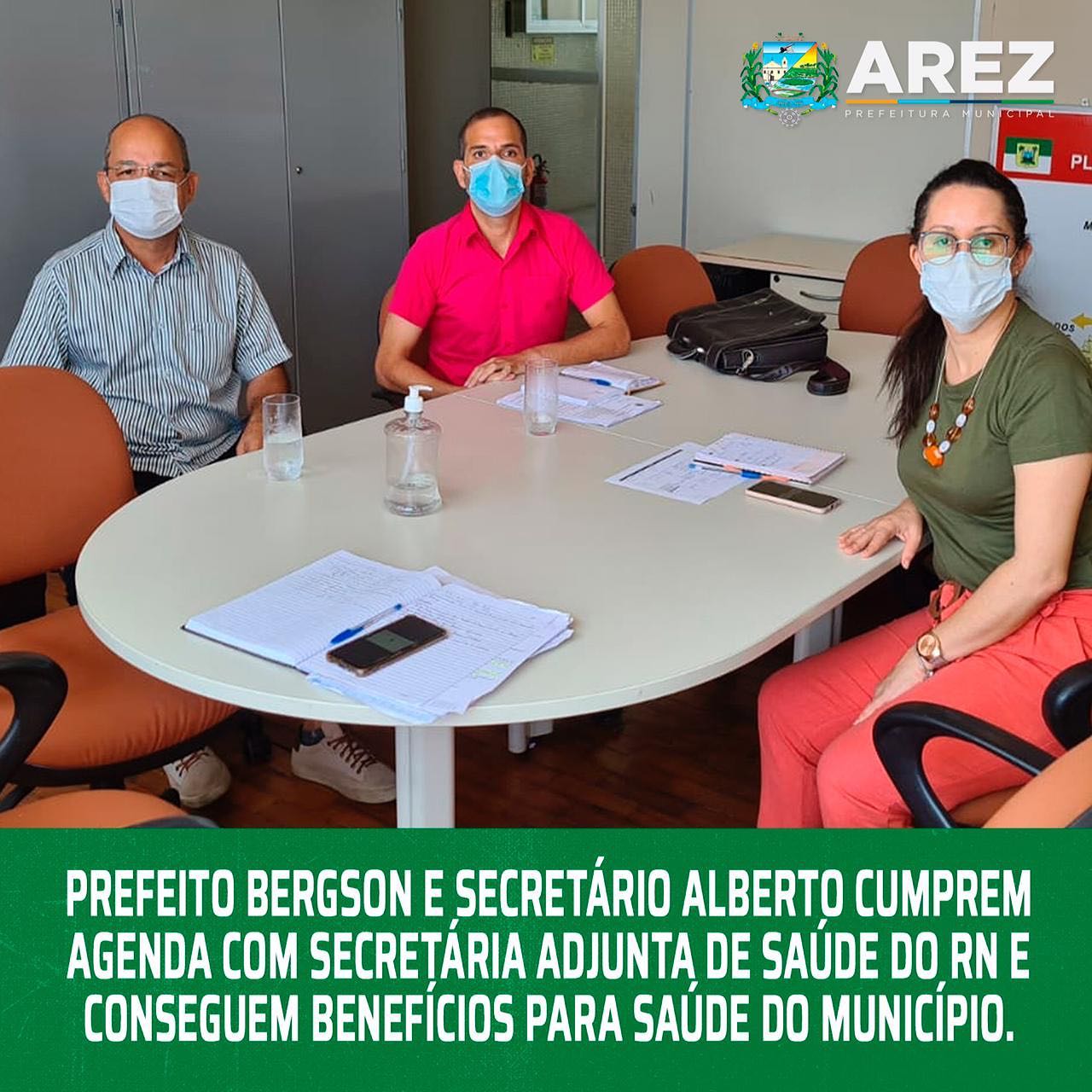 Leia mais sobre o artigo Prefeito Bergson e Secretário Alberto cumprem agenda com a subsecretária de saúde do RN, Maura Sobreira, e conseguem benefícios para saúde do município.