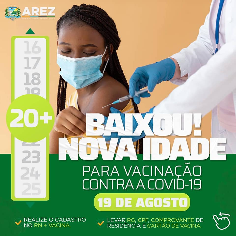 Leia mais sobre o artigo Baixou! Nova idade para vacinação contra a Covid-19.