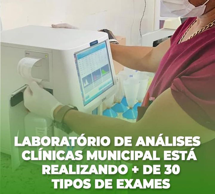 Leia mais sobre o artigo Laboratório de análises clínicas municipal está realizando mais de 30 tipos de exames.