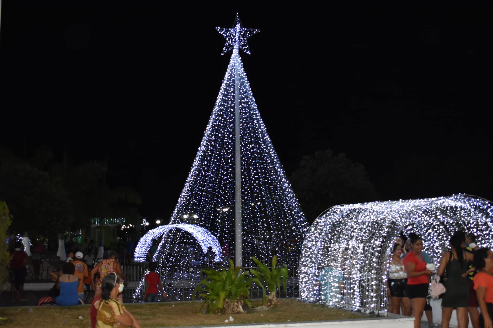 Leia mais sobre o artigo Em evento realizado na noite de ontem (11/12), o Prefeito Bergson Iduino inaugurou a árvore e a decoração de Natal no centro da cidade.