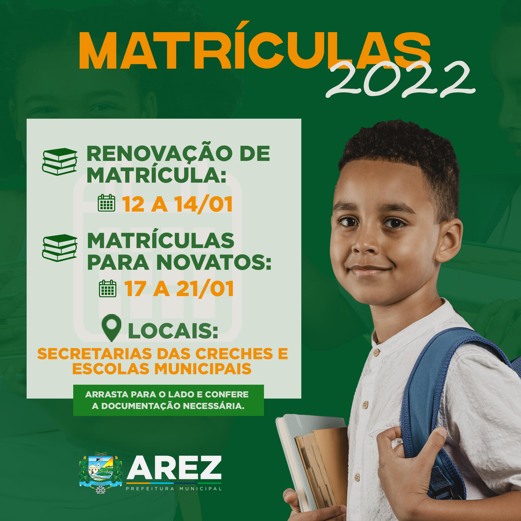 Leia mais sobre o artigo Matrículas 2022