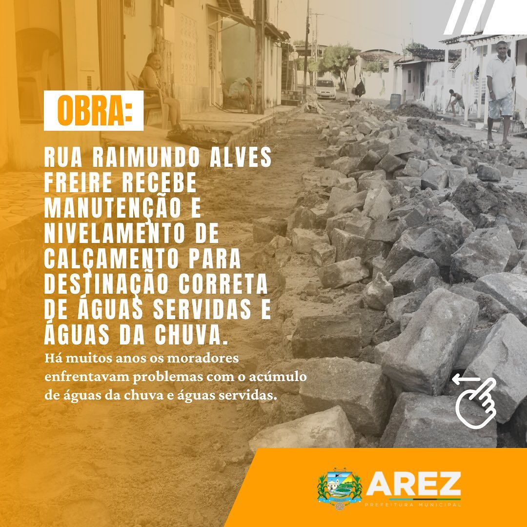 Leia mais sobre o artigo Rua Raimundo Alves Freire recebe manutenção e nivelamento de calçamento para destinação correta de águas servidas e águas da chuva.