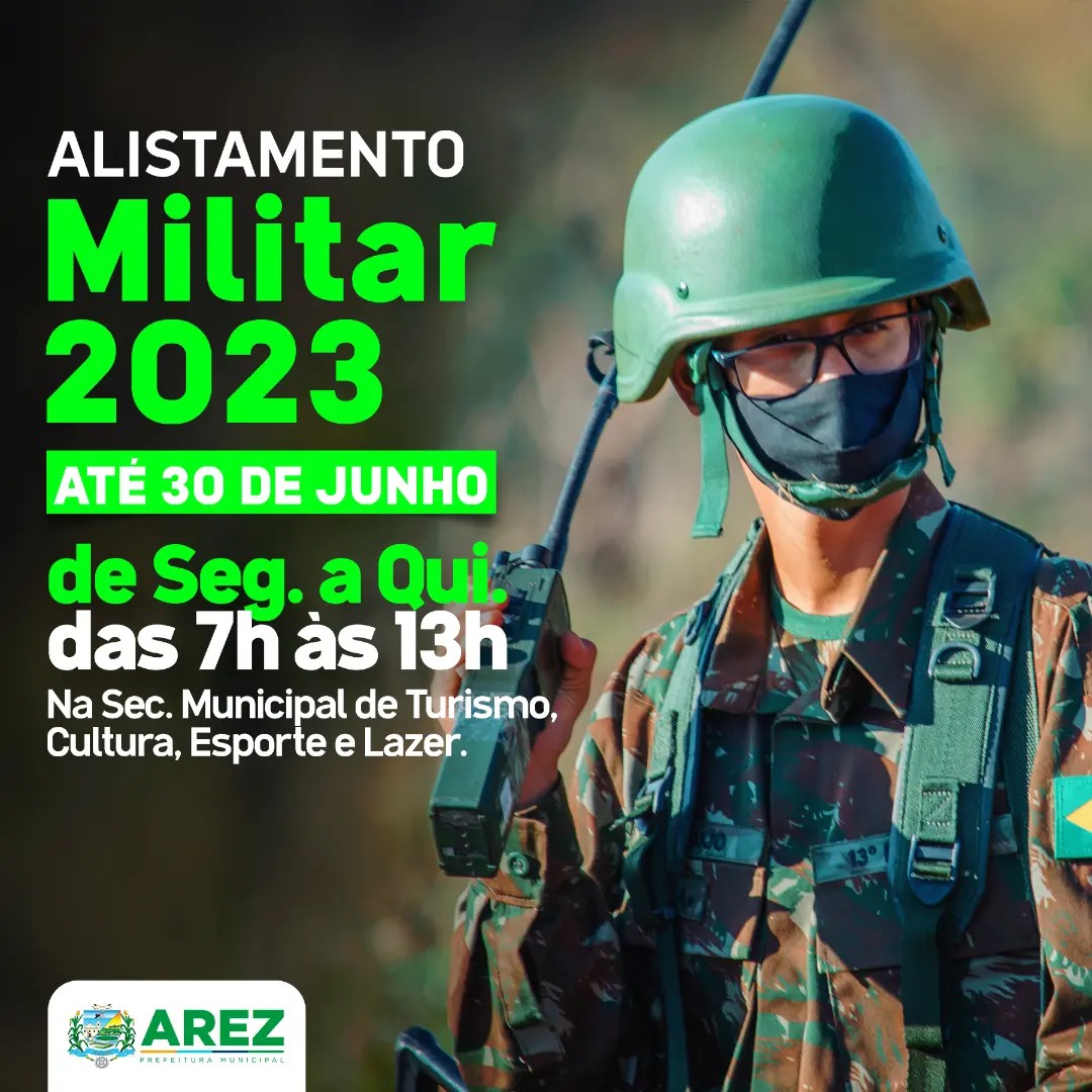 Jovens que completam 18 anos em 2023 já podem se alistar no Serviço Militar