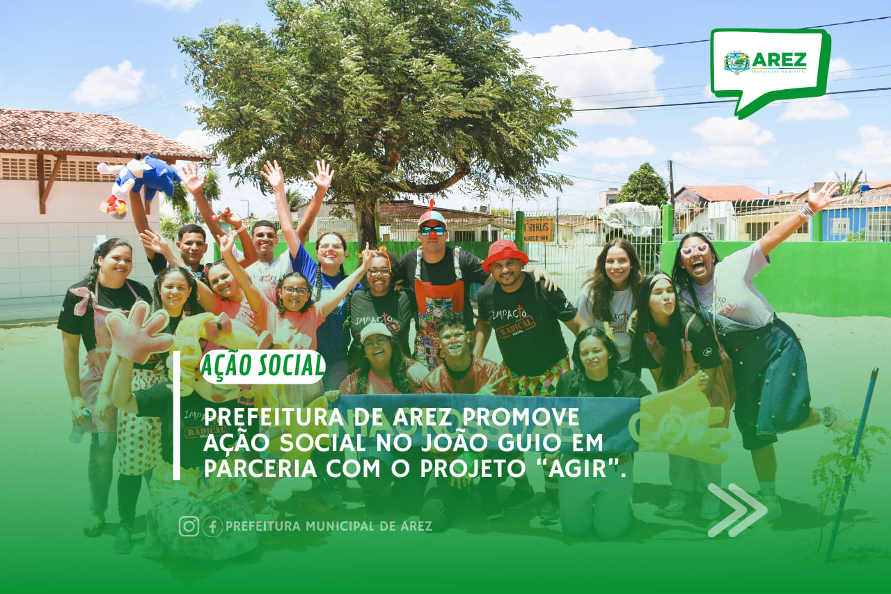 Leia mais sobre o artigo A Prefeitura de Arez, em parceria com o projeto “Agir” e com o apoio da Igreja Pentecostal Arca da Aliança, realizou uma ação social na Escola Municipal João Guió, com diversos atendimentos à população neste último sábado dia 11/11.