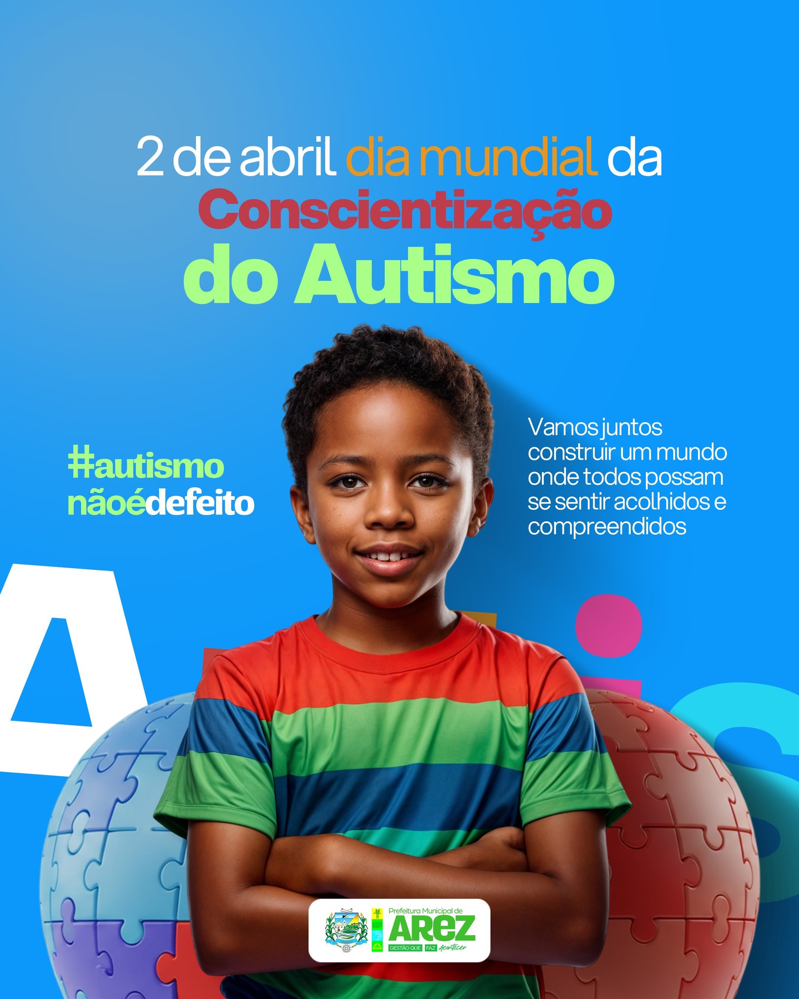 Leia mais sobre o artigo Hoje, 2 de abril, celebramos o Dia Mundial da Conscientização do Autismo,